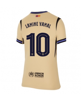 Barcelona Lamine Yamal #10 Maglia Gara Trasferta Repliche 2025-26 Donna Maniche Corte Barcelona Lamine Yamal #10 Maglia Gara Trasferta Repliche 2025-26 Donna Maniche Corte